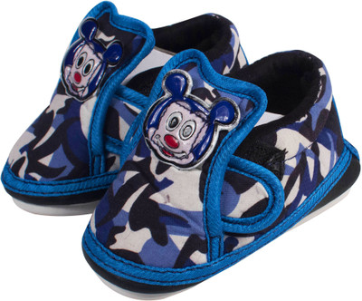 Ole Baby Boys & Girls Velcro Casual Boots(Blue