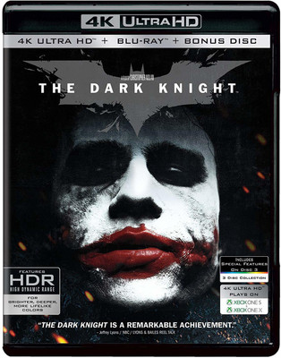 The Dark Knight (4K UHD + HD + Bonus) (3-Disc Set)(4K(UHD) Blu-ray English)
The Dark Knight (4K UHD + HD + Bonus) (3-Disc Set)(4K(UHD) Blu-ray English)