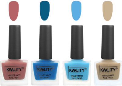 Kwality Multicolor Matte Nail Polish Combo 2901202087 Dark Nude,Peacock Blue,Light Blue,Nude(Pack of 4)
Kwality Multicolor Matte Nail Polish Combo 2901202087 Dark Nude,Peacock Blue,Light Blue,Nude(Pack of 4)