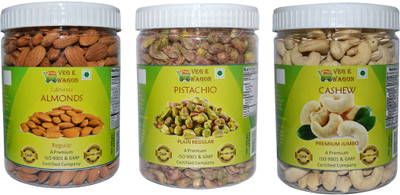 Veg E Wagon Almonds Reg,Pista Plain Reg&Cashew Pre(500 Each) Almonds, Pistachios, Cashews(1500 g, Plastic Bottle)
Veg E Wagon Almonds Reg,Pista Plain Reg&Cashew Pre(500 Each) Almonds, Pistachios, Cashews(1500 g, Plastic Bottle)