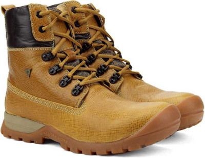 Woodland Leather Boots For Men(Brown, Tan, Snaype