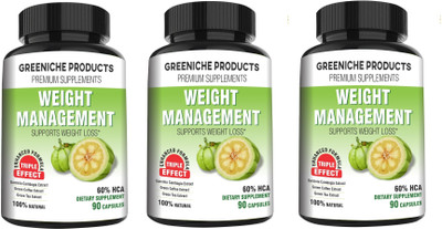 Greeniche Garcinia Cambogia, Green Coffee And Tea Extract For Weight Loss - 270 Veg Capsules(270 No)
Greeniche Garcinia Cambogia, Green Coffee And Tea Extract For Weight Loss - 270 Veg Capsules(270 No)