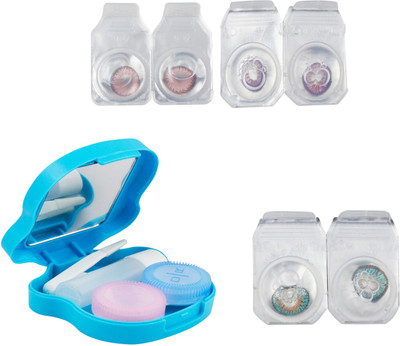 Optify Combo Pack Monthly Color Contact Lens With Travel Kit Monthly Contact Lens(1, Green Turquoise-Pink-Violet, Pack of 3)
Optify Combo Pack Monthly Color Contact Lens With Travel Kit Monthly Contact Lens(1, Green Turquoise-Pink-Violet, Pack of 3)