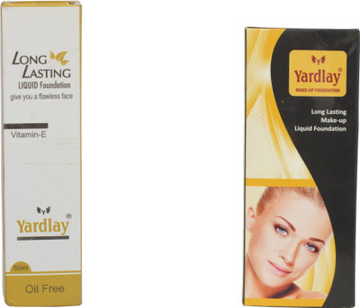 YARDLAY Make Foundation Pack of 2 Liquid Foundation 50ml+100ml liquid Foundation(Natural)