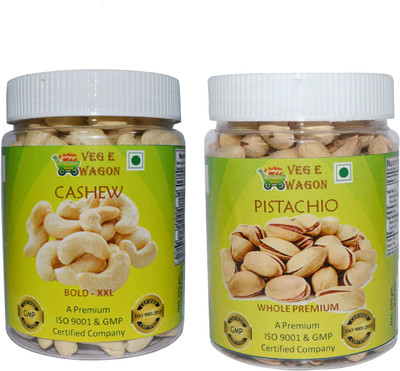 Veg E Wagon Cashew Bold XXl & Pista Whole Premium (250 Each) Cashews, Pistachios(500 g, Plastic Bottle)
Veg E Wagon Cashew Bold XXl & Pista Whole Premium (250 Each) Cashews, Pistachios(500 g, Plastic Bottle)