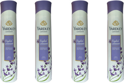 Yardley London English lavender (pack of 4) Body Spray - For Women(150 ml, Pack of 4)
Yardley London English lavender (pack of 4) Body Spray - For Women(150 ml, Pack of 4)