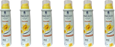 Yardley London Feather (pack of 6) Body Spray - For Women(150 ml, Pack of 6)
Yardley London Feather (pack of 6) Body Spray - For Women(150 ml, Pack of 6)