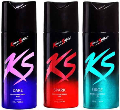 KamaSutra urge spark dare Deodorant Spray - For Men & Women(450 ml, Pack of 3)
KamaSutra urge spark dare Deodorant Spray - For Men & Women(450 ml, Pack of 3)