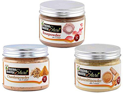 Online Quality Store Chandan Powder Original + Rose Powder + Multani Mitti Powder_400g(400 g)
Online Quality Store Chandan Powder Original + Rose Powder + Multani Mitti Powder_400g(400 g)