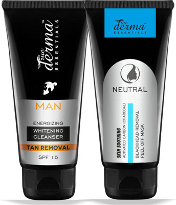 True Derma Essentials Whitening Tan Removal Cleanser + Activated Carbon (Charcoal) Peel Off Mask(200 g)
True Derma Essentials Whitening Tan Removal Cleanser + Activated Carbon (Charcoal) Peel Off Mask(200 g)