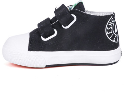 FEETWELL Boys & Girls Velcro Sneakers(Black