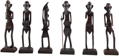 Halowishes Antique African Zulu Tribal Men Handmade Gift Decorative Showpiece - 16 cm(Wooden, Black)
Halowishes Antique African Zulu Tribal Men Handmade Gift Decorative Showpiece - 16 cm(Wooden, Black)