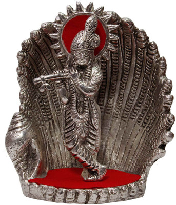 Little Jaipur Spiritual Handicraft White Metal Antique Lord Krishna On Naag Idol Decorative Showpiece - 15 cm(Iron, Silver)
Little Jaipur Spiritual Handicraft White Metal Antique Lord Krishna On Naag Idol Decorative Showpiece - 15 cm(Iron, Silver)