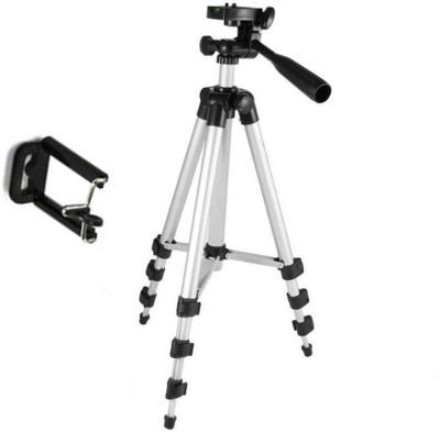 WDS Tripod-3110 Portable Adjustable Aluminum Lightweight Tripod (Silver & Black, Supports Up to 1000 g) Tripod(Black, Silver, Supports Up to 1500 g)
WDS Tripod-3110 Portable Adjustable Aluminum Lightweight Tripod (Silver & Black, Supports Up to 1000 g) Tripod(Black, Silver, Supports Up to 1500 g)