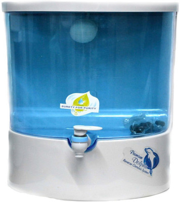 Clean Water 1 L RO + UV Water Purifier(White, Blue), Blue;white