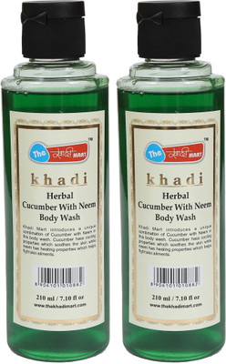 The Khaadi Mart The Khadi Mart Herbal (Cucumber with Neem) Body Wash - (Pack of 2) - 420 ML(420 ml, Pack of 2)
The Khaadi Mart The Khadi Mart Herbal (Cucumber with Neem) Body Wash - (Pack of 2) - 420 ML(420 ml, Pack of 2)