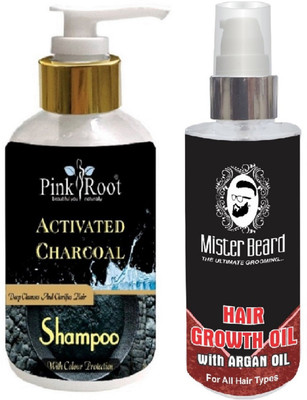 Mister Beard Hair Regrowth Argan Oil With Pink Root Activated Charcoal Shampoo(Set of 2)
Mister Beard Hair Regrowth Argan Oil With Pink Root Activated Charcoal Shampoo(Set of 2)