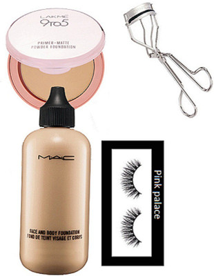 pink palace Eyelashes, face and body foundation, eyelashes curler, Lakme 9to5 primer foundation(Set of 4)
pink palace Eyelashes, face and body foundation, eyelashes curler, Lakme 9to5 primer foundation(Set of 4)