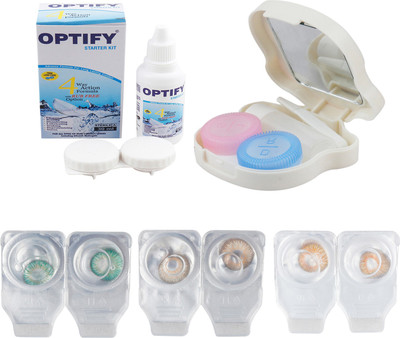 Optify Combo Pack Monthly Color Contact Lens With Travel Kit Monthly Contact Lens(1, Green Turquoise-Brown-Honey, Pack of 3)
Optify Combo Pack Monthly Color Contact Lens With Travel Kit Monthly Contact Lens(1, Green Turquoise-Brown-Honey, Pack of 3)