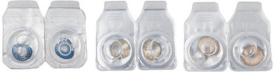 Optify Zero Power Combo Pack Of 3 Monthly Color Contact Lens (Dark-Blue-Honey-Brown) Monthly Contact Lens(1, Blue-Honey-Brown, Pack of 3)
