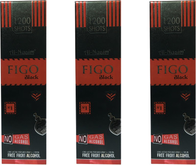 Al Nuaim Figo Black (pack of 3) Perfume Body Spray - For Men & Women(100 ml, Pack of 3)
Al Nuaim Figo Black (pack of 3) Perfume Body Spray - For Men & Women(100 ml, Pack of 3)