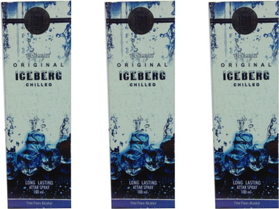 Al Nuaim Ice berg chilled (pack of 3) Perfume Body Spray - For Men & Women(100 ml, Pack of 3)