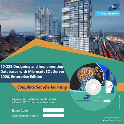 PTNR01A998WXY 70-229 Designing and Implementing Databases with SQL Server 2000, Enterprise Edition Practice Exam E-Book Set(DVD)
PTNR01A998WXY 70-229 Designing and Implementing Databases with SQL Server 2000, Enterprise Edition Practice Exam E-Book Set(DVD)