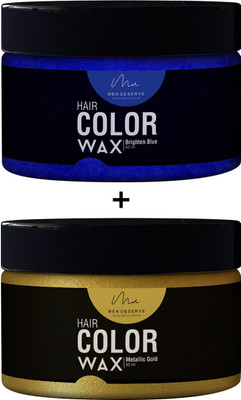 MEN DESERVE Combo of Hair Color Wax (Brighten Blue 60ml and Metallic Gold60ml) Hair Wax(60 ml)
MEN DESERVE Combo of Hair Color Wax (Brighten Blue 60ml and Metallic Gold60ml) Hair Wax(60 ml)