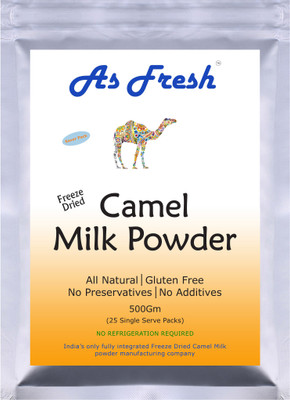As Fresh Freeze Dried Camel Milk powder-500 g (Freeze Dried, 100% Pure, Gluten Free) Milk Powder(500 g, Pack of 25)
As Fresh Freeze Dried Camel Milk powder-500 g (Freeze Dried, 100% Pure, Gluten Free) Milk Powder(500 g, Pack of 25)