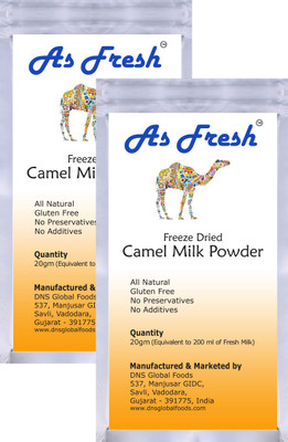 As Fresh Freeze Dried Camel -2x20g-Gluten Free (40,Pack of 2) Milk Powder(40 g, Pack of 2)