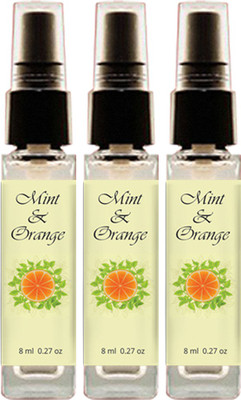Geeleemitti Natural Orange & Mint Mix Fragrance Pocket Perfume Combo Pack of 3, Water Based with 0% Alcohol Perfume - 24 ml(For Men & Women)
Geeleemitti Natural Orange & Mint Mix Fragrance Pocket Perfume Combo Pack of 3, Water Based with 0% Alcohol Perfume - 24 ml(For Men & Women)