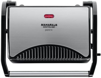 Maharaja Whiteline PANINI MAKER (SM-102) Grill(Premium Black, Silver)