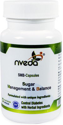 Nveda SMB Capsules for Diabetes Care Ayurvedic Herbal Medicine Supplements(450 mg)
Nveda SMB Capsules for Diabetes Care Ayurvedic Herbal Medicine Supplements(450 mg)