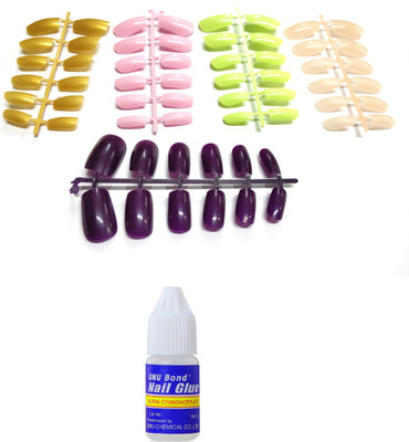 TBUY 60 Pieces Artificial Nails in 5 Colours (12 Nails per colour) and Nail Glue 3g for False Nails Multicolour(Pack of 60)
TBUY 60 Pieces Artificial Nails in 5 Colours (12 Nails per colour) and Nail Glue 3g for False Nails Multicolour(Pack of 60)