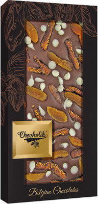 Chocholik Belgium 35% Milk Apricot & Fig with Choco Chips Chocolate Bar 100gm (3.5Oz) Bars(100 g)
Chocholik Belgium 35% Milk Apricot & Fig with Choco Chips Chocolate Bar 100gm (3.5Oz) Bars(100 g)