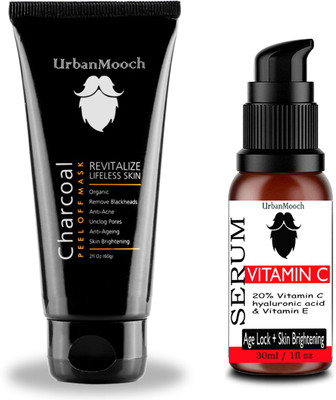 UrbanMooch Vitamin C Face Serum & Activated Charcoal Mask Combo Set for Skin Brightening, Blackheads Removal, Anti Ageing & for Glowing Skin 90ml(Set of 2)
UrbanMooch Vitamin C Face Serum & Activated Charcoal Mask Combo Set for Skin Brightening, Blackheads Removal, Anti Ageing & for Glowing Skin 90ml(Set of 2)