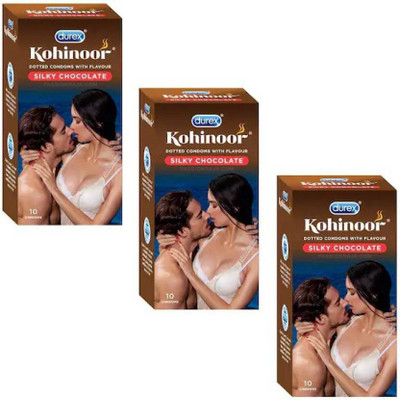 Durex Kohinoor honeymoon pack with (Concealed/Confidential Packaging) Condom (Set of 3, 30S) Condom(Set of 3, 30S)