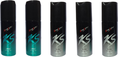 KamaSutra Rush and Urge (pack of 5) Perfume Body Spray - For Men & Women(45 ml, Pack of 5)
KamaSutra Rush and Urge (pack of 5) Perfume Body Spray - For Men & Women(45 ml, Pack of 5)