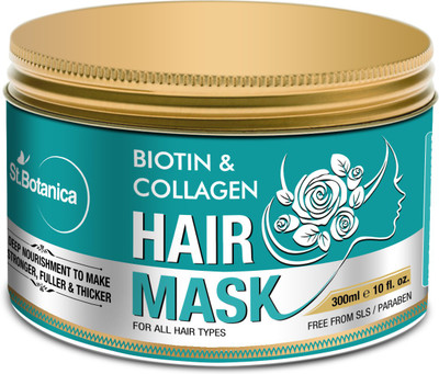 StBotanica Biotin & Collagen Strenghtening Hair Mask - Revives Dull, Dry, Damaged Hair into Stronger, Fuller and Thicker Hair(300.0 ml)
StBotanica Biotin & Collagen Strenghtening Hair Mask - Revives Dull, Dry, Damaged Hair into Stronger, Fuller and Thicker Hair(300.0 ml)