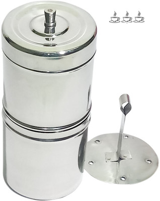 EveryDay Stainless Steel Filter Coffee Decoction Maker Up to 3 cups Premium Quality Filter Coffee Drip maker Indian Coffee Filter(250 ml)
EveryDay Stainless Steel Filter Coffee Decoction Maker Up to 3 cups Premium Quality Filter Coffee Drip maker Indian Coffee Filter(250 ml)
