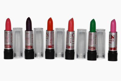COLOUR COIN long lasting lipstick Pack of 6(Multicolor)