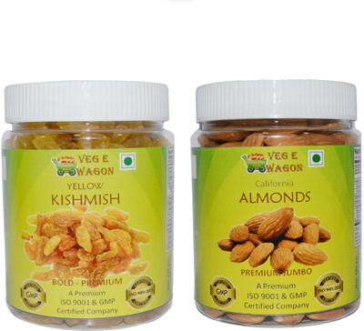 Veg E Wagon Yellow Kishmish Bold Pre & Almonds Premium Jumbo (250 Each) Raisins, Almonds(500 g, Plastic Bottle)
Veg E Wagon Yellow Kishmish Bold Pre & Almonds Premium Jumbo (250 Each) Raisins, Almonds(500 g, Plastic Bottle)