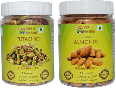 Veg E Wagon Pista Plain Regular & Almonds Premium Jumbo (250 Each) Pistachios, Almonds(500 g, Plastic Bottle)
Veg E Wagon Pista Plain Regular & Almonds Premium Jumbo (250 Each) Pistachios, Almonds(500 g, Plastic Bottle)