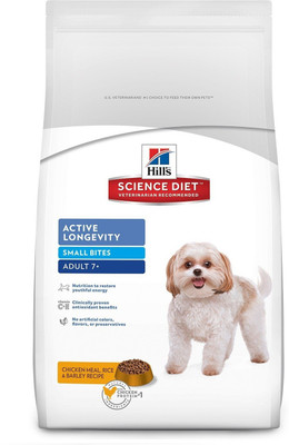 Hills Science Diet Adult 7+ Active Longevity, Small Bites Chicken Meal Rice and Barley 2 kg Dry Dog Food
Hills Science Diet Adult 7+ Active Longevity, Small Bites Chicken Meal Rice and Barley 2 kg Dry Dog Food