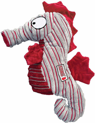 KONG Cuteseas Seahorse Medium, 80g Cotton Chew Toy For Dog