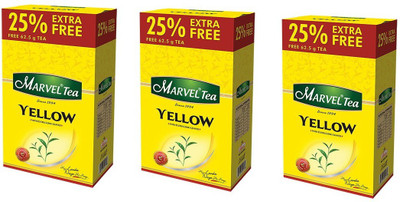 Marvel Tea Extra Long Leaves (Pack of 3) Herbal Tea(750 g, Pouch)