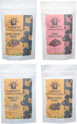 LIBERTY INTERNATIONAL Soapnut & Hibiscus & Orange & Shikakai Powder ( 114 Gm Each ) For Face , Hair & Skin Care Certified C3(456 g)
LIBERTY INTERNATIONAL Soapnut & Hibiscus & Orange & Shikakai Powder ( 114 Gm Each ) For Face , Hair & Skin Care Certified C3(456 g)