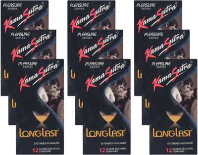 KamaSutra long last condom Condom(Set of 9, 12S)
