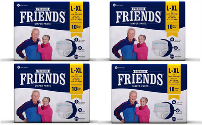NOBEL HYGIENE FRIENDS PREMIUM ADULT DIAPER PANT STYLE - L - XL(40 Pieces)