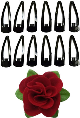 GaDinStylo Set of 12 Tic Tac Hair clip (Black) and 1 Fabric Red Rose Flower Hair Clip Hair Accessories For Girls/ Women Hair Accessory Set(Black, Red)
GaDinStylo Set of 12 Tic Tac Hair clip (Black) and 1 Fabric Red Rose Flower Hair Clip Hair Accessories For Girls/ Women Hair Accessory Set(Black, Red)